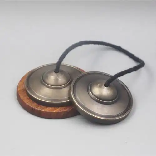 青铜碰铃碰钟响铃铜拔尼泊尔手工宗教用品丁夏撞碰钟