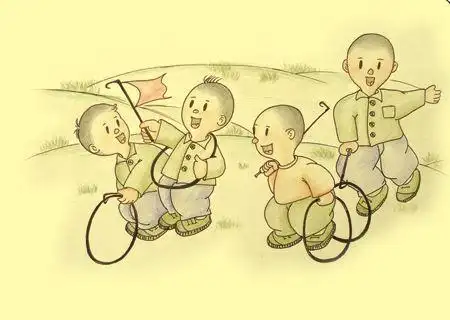 滚铁环一般男孩子玩得比较多,玩起来有一定的难度,需要一定的技巧