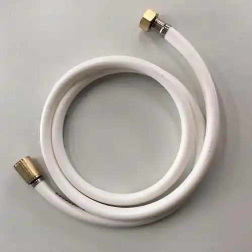 白色花洒喷头管pvc网纹管淋浴浴室热水器出水软管1.5米日皇辉盛管