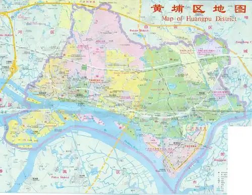 黄埔区地图全图,黄埔区地图高清版下载 - 8264户外8264.com