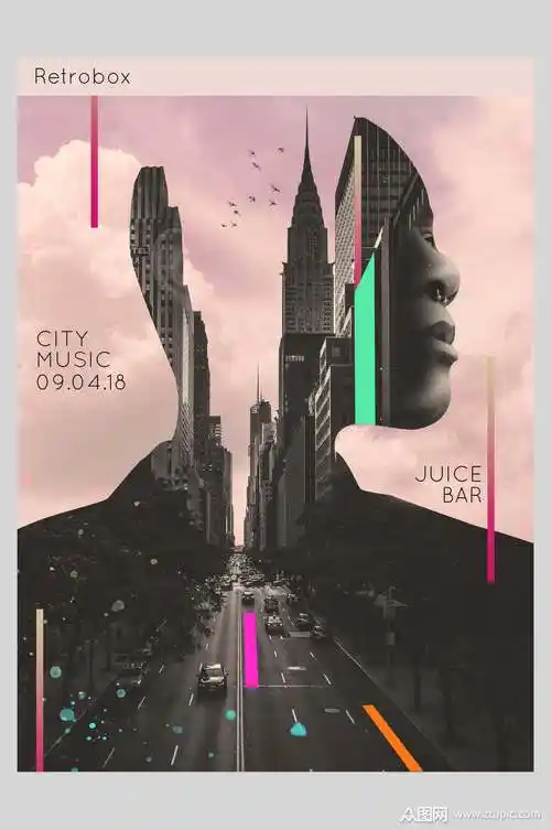 创意抽象艺术海报素材