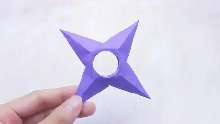 好玩不伤人的立体飞镖折纸,几步做好,孩子玩具钱又省下了!