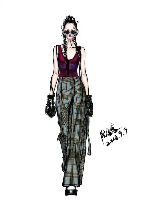 走向成熟// - 时装画效果图