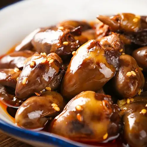 全店3袋包邮油卤鸡心休闲小吃香辣熟食鸡肉鸡肉零食