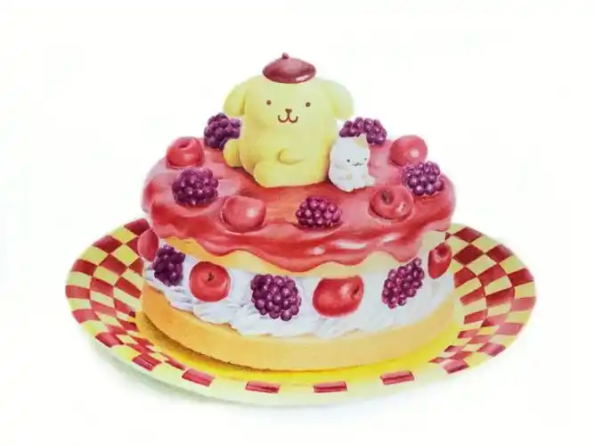 布丁狗蛋糕  #布丁狗  #手绘蛋糕  #画画  #绘画  #绘画日常  #写生