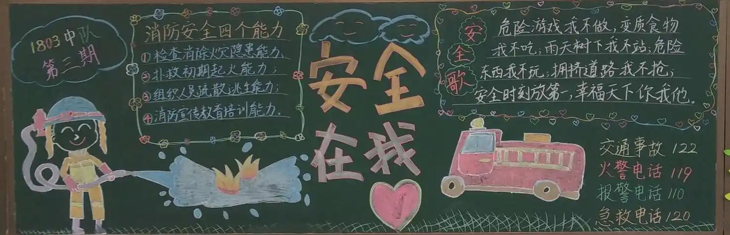 关于安全教育的黑板报 关于安全教育的黑板报图片简单漂亮 | 第 3 页