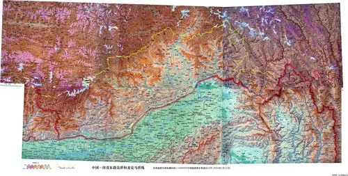 麦克马洪线高清晰卫星图