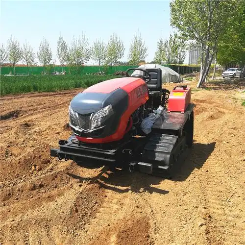 中小型履带拖拉机山地旋耕起垄一体机座驾式水旱两用打田机