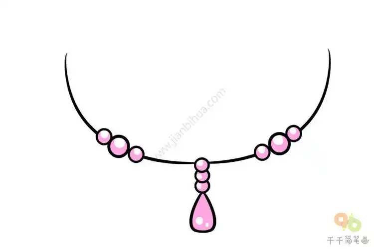 轻松学会公主风项链简笔画