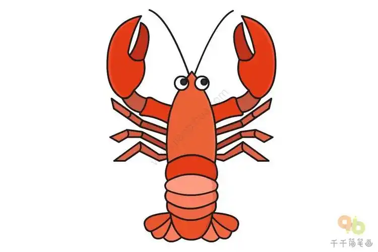 龙虾简笔画怎么画