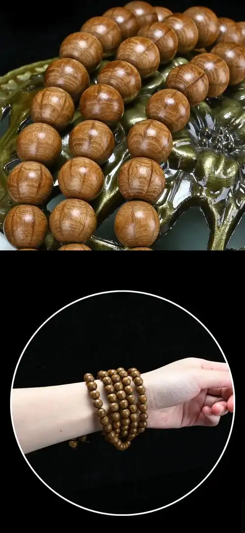 六道木手串修佛专用五台山手链108颗龙须藤降龙木六条纹佛珠20手串男