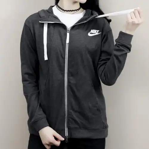 一折耐克外套女_nike耐克女外套2018秋季新款运动服休闲跑步连帽防风