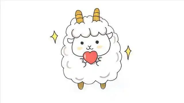 小绵羊简笔画 小绵羊简笔画图片大全可爱