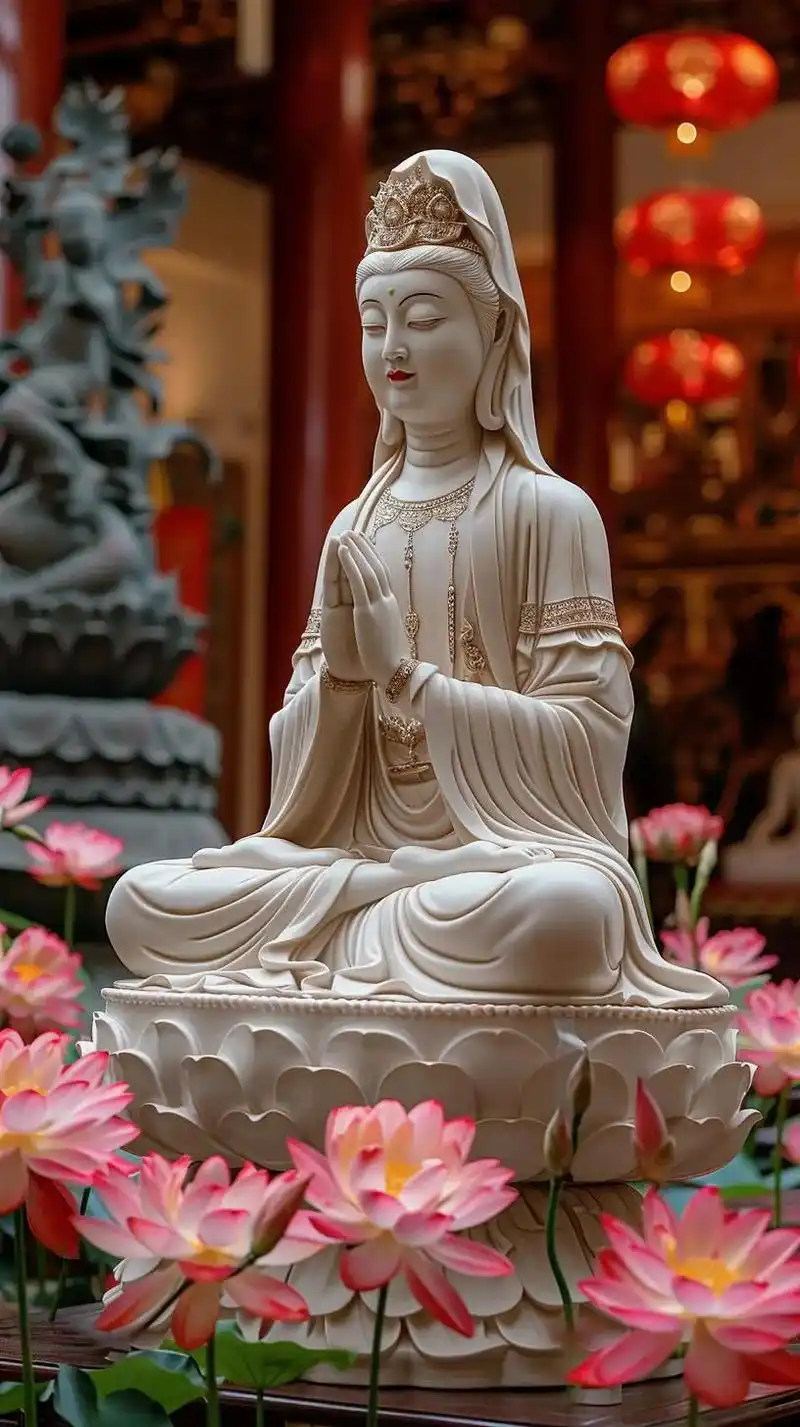 南海观音菩萨赐福菩萨保佑心诚则灵