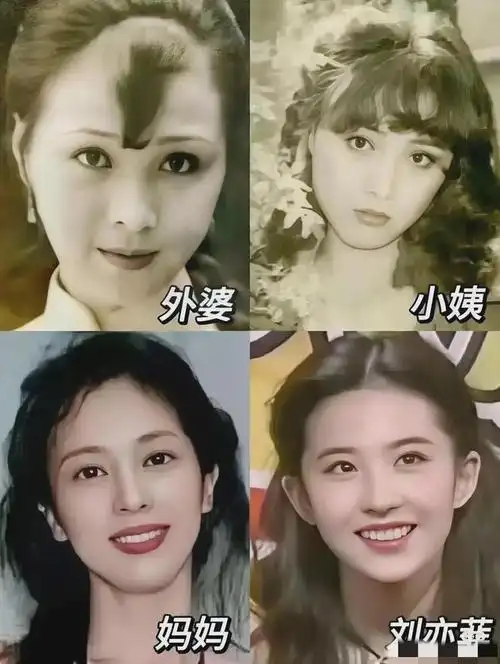 刘亦菲家人太美,妈妈大气不输刘亦菲,小姨有一种柔弱的美|林志玲