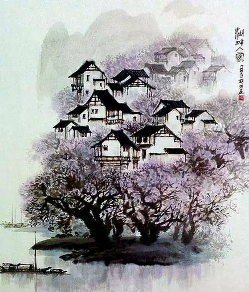 烟雨江南,清新淡雅