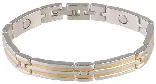 sabona 双色钢质磁手镯,小号/中号