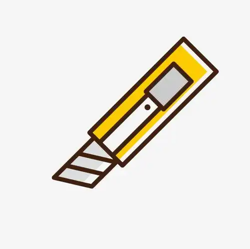 万圣节怪大叔拿小刀卡通手绘