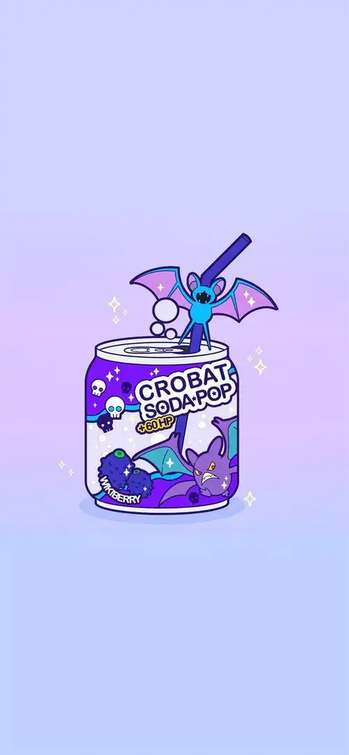 宝可梦创意饮料插画高清手机壁纸-卡通-壁纸下载-美桌网