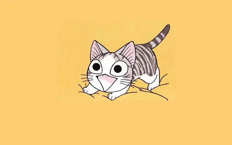 卡通起司猫图片电脑屏保壁纸