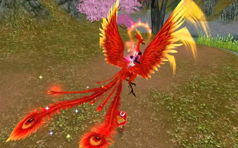 【新寻仙】终于入手当年的白月光坐骑——玄天火凤