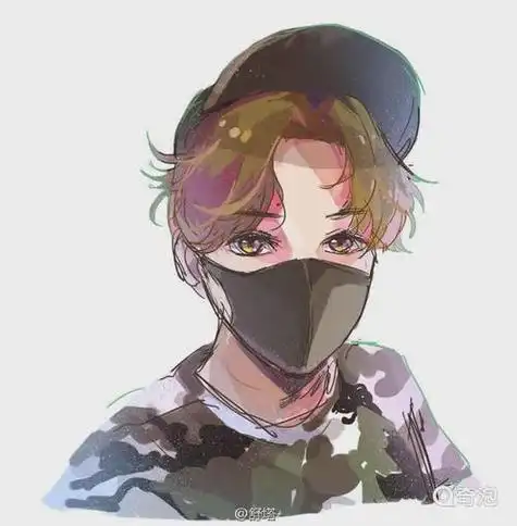 鹿晗手绘帅气美男头像