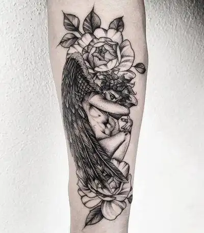 33张守护天使纹身图案