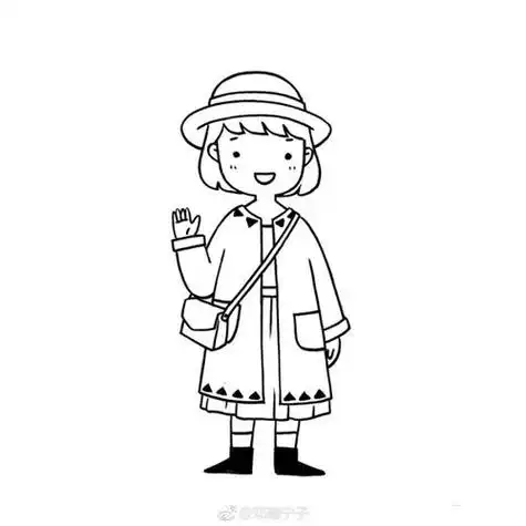 全身简单的女生简笔画你get到了吗女孩简笔画图片教程八花卉行业做