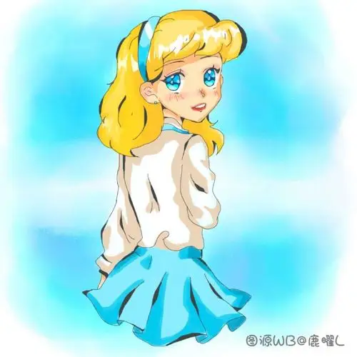 穿jk制服的迪士尼公主茉莉公主像极了校园大姐比艾莎霸气