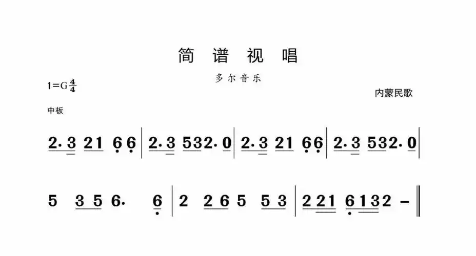 5月14日 | 每天一条简谱视唱(声乐爱好者专用)