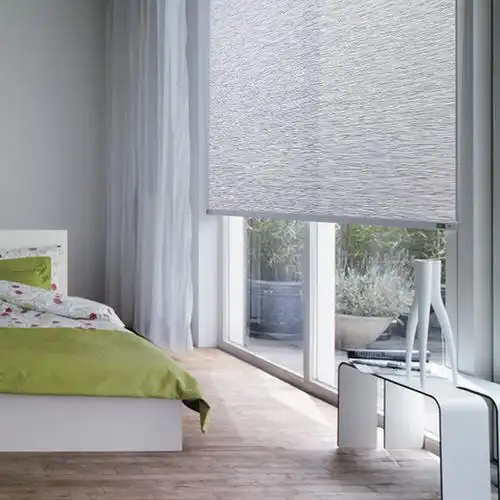 苎麻时尚卷帘遮光公司办公室书房卷拉式升降窗帘拉帘