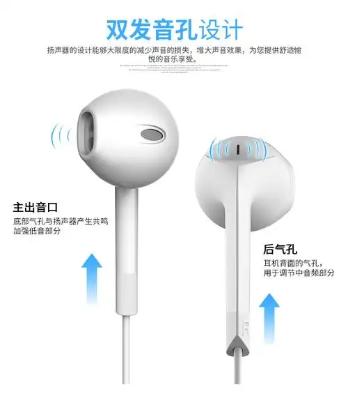 手机,数码 手机配件 手机耳机 兰士顿专利半入耳式苹果线控手机耳机
