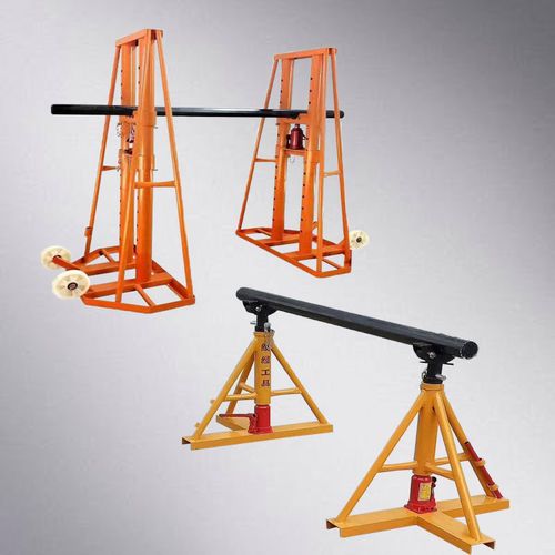 加重型电缆放线架5吨10吨盘架门式液压多孔放线支架油压三角支架