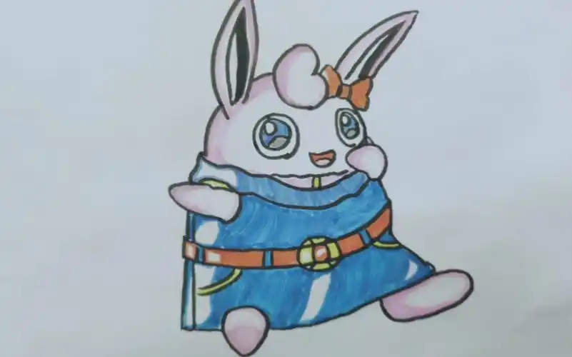 【新手学画】精灵宝可梦之胖可丁简笔画