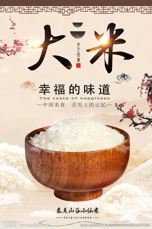 米饭海报图片