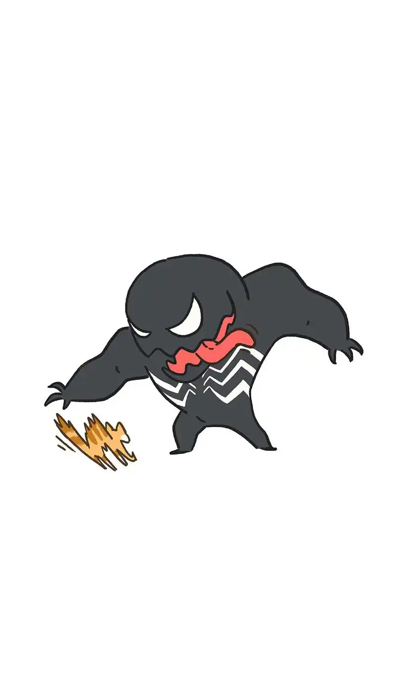 q版毒液萌萌哒高清手机壁纸,卡通,可爱,高清,q版,手机壁纸,1080x1920