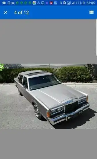 出台1980年代的第一代林肯城市,可以发动可以行驶.无事故.