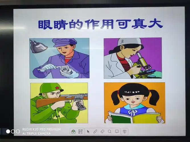 我们一起了解眼睛的作用,咦,它的用处好多啊,我们要保护好它!