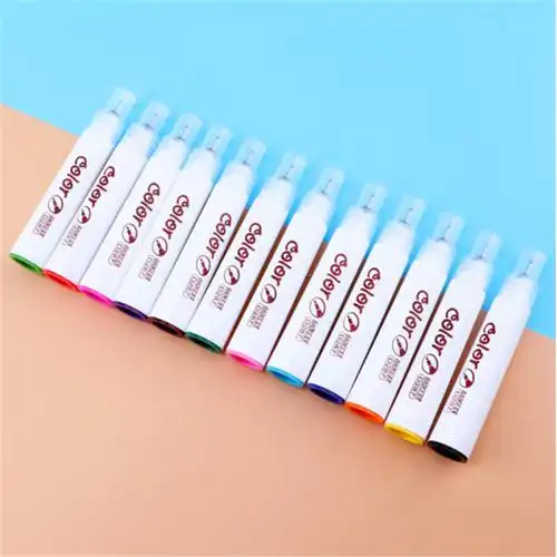 宝克baoked287微孔彩色笔水彩笔彩色记号笔绘画笔12色