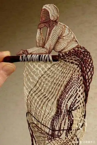 惟妙惟肖的创意编织画作品