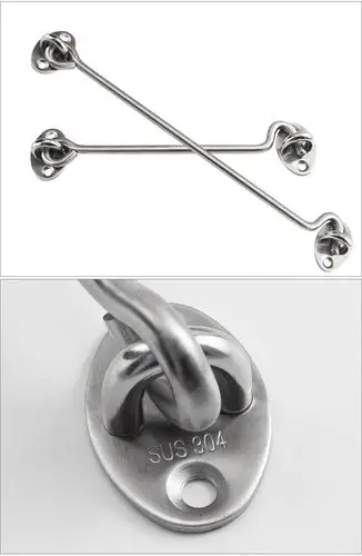 不锈钢风勾窗勾老式窗户钩黑色锁扣门窗挂钩风扣防风撑钩子搭扣