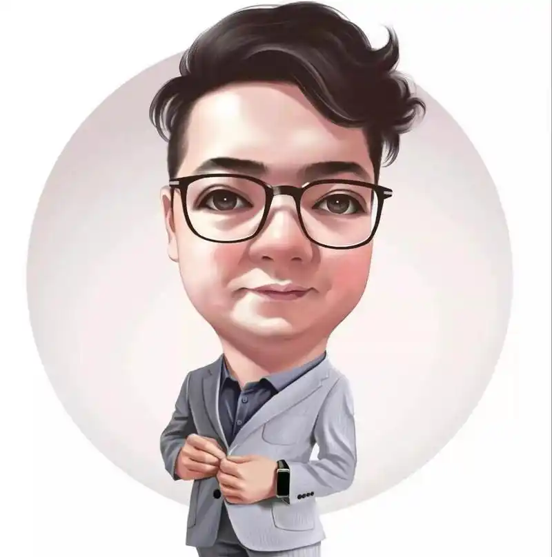 成功人士,老板大叔必备头像,很有老板风范 男士手绘头像夸张生动又