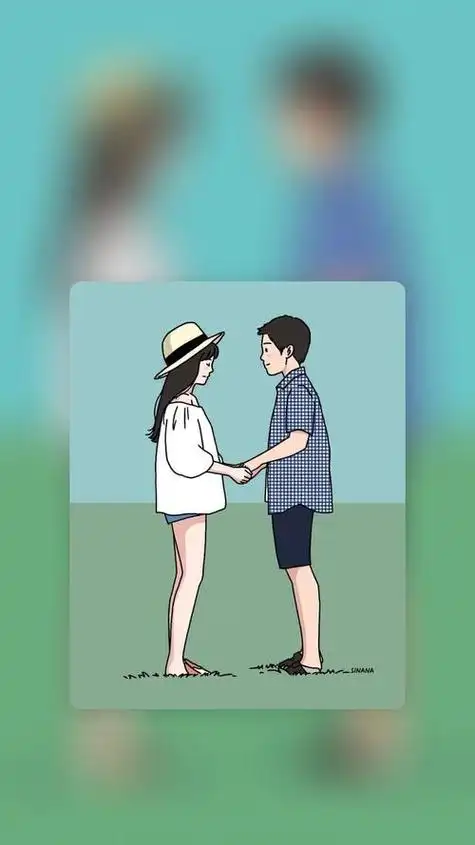 情侣背景图片一左一右动漫,情侣背景图一对动漫