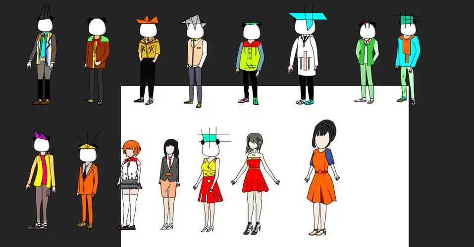 an沙雕人物素材15个-沙雕动画素材