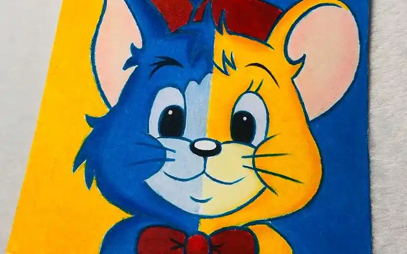 手绘小汤姆和小杰瑞