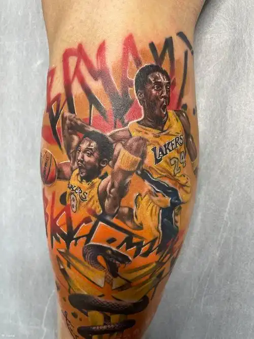 科比篮球球星纹身图案大全 - 纹身大咖