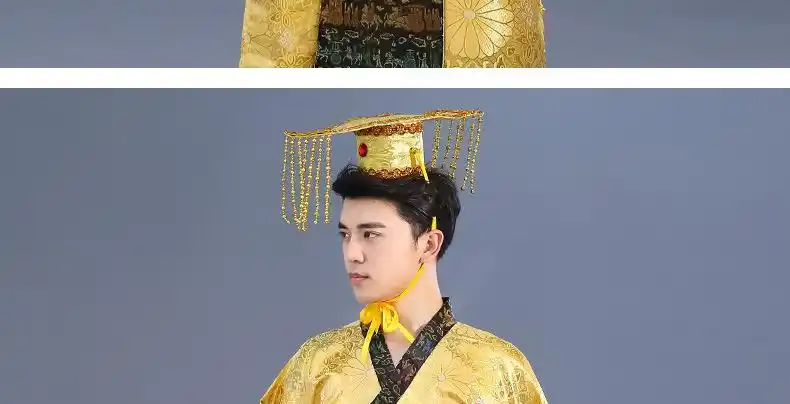 新款古装演出服成人太子服龙袍汉朝皇帝皇上影楼主题服装汉服男装