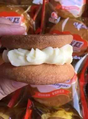 8090后小时候的奶油夹心老式小蛋糕