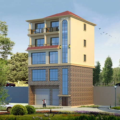 欧式五层别墅设计图效果图