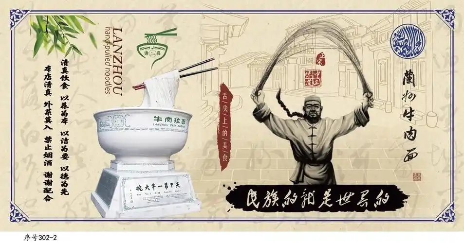 苏版兰州拉面文化图